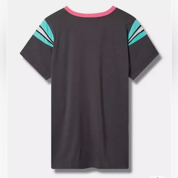 Torrid Tom And Jerry Classic Fit Cotton Contrast Sleeve Tee - Picture 3 of 5